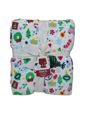 Peanuts Twin Plush Blanket By Berkshire Holiday Icon Christmas Throw Blanket